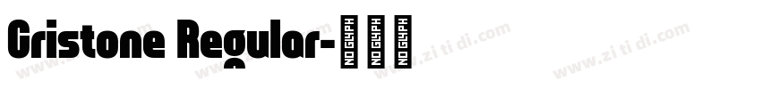 Cristone Regular字体转换